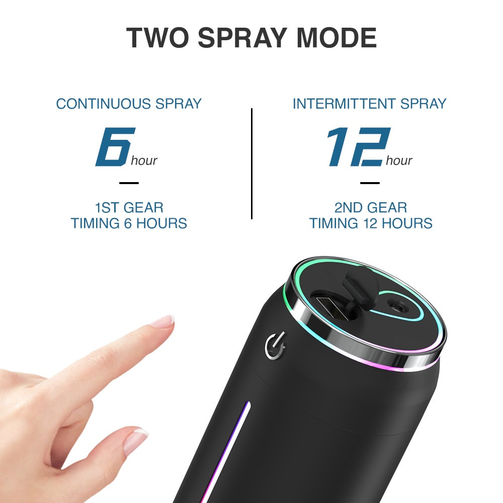 🌿 Mini USB Aroma Difuzér & Zvlhčovač vzduchu do auta (220 ml)