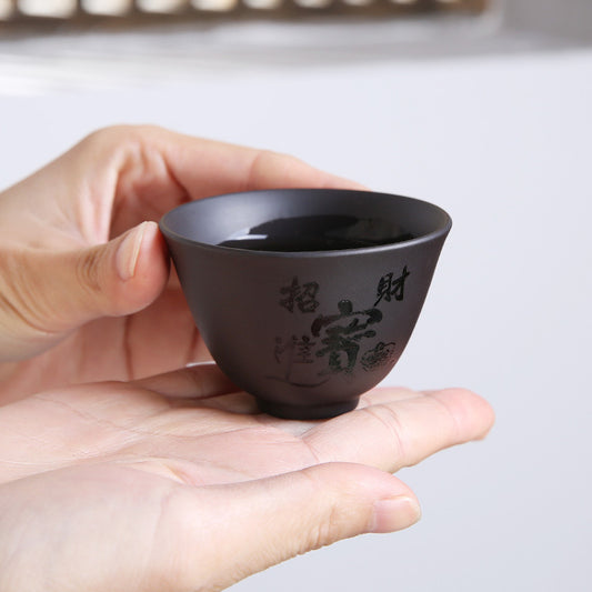 🍵 Cestovní čajová sada z purpurového písku – elegantní dárkové balení