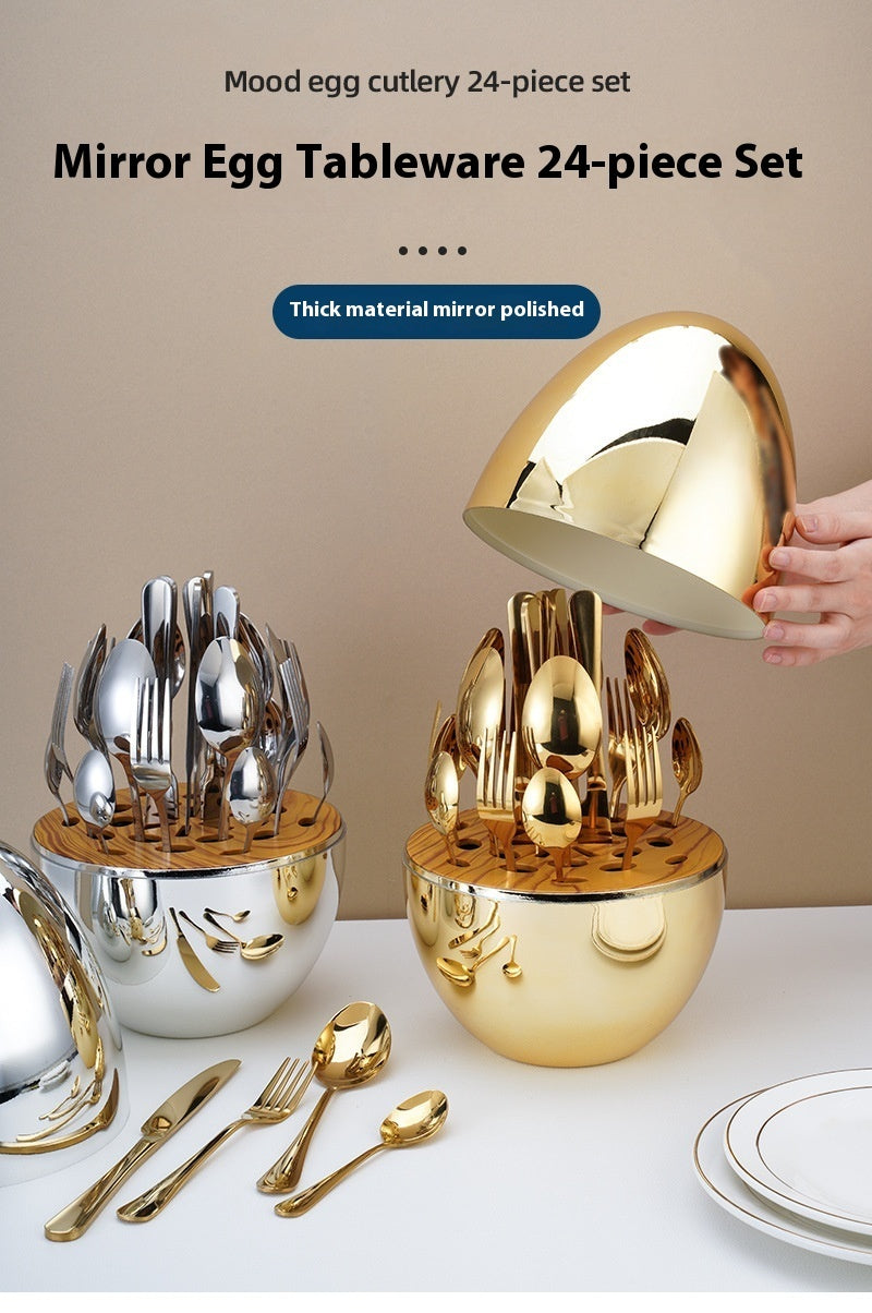 Mood Egg – Luxusní sada příborů (24 kusů)