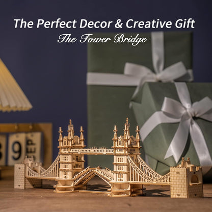 🏰 ROBOTIME 3D Dřevěné puzzle – London Tower Bridge