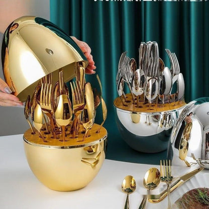 Mood Egg – Luxusní sada příborů (24 kusů)