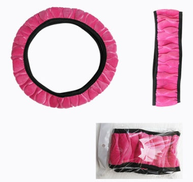 Zimní plyšový potah na volant – krátký plyš, univerzální (více barev)