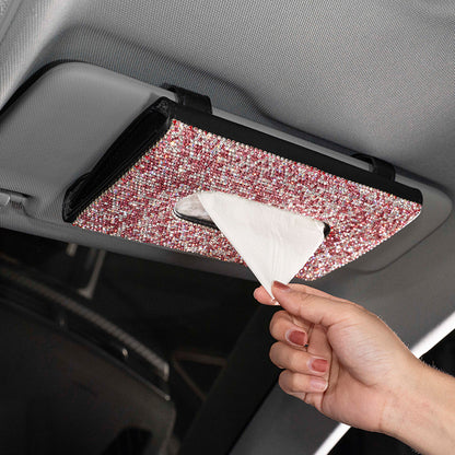 Luxusní pouzdro na kapesníčky do auta (na sluneční clonu)