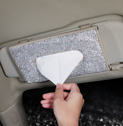 Luxusní pouzdro na kapesníčky do auta (na sluneční clonu)
