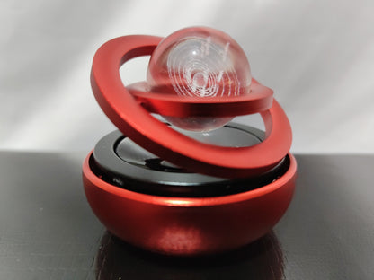 Solární otočný osvěžovač vzduchu do auta – kovový aroma difuzér s vůní (Galaxy design)