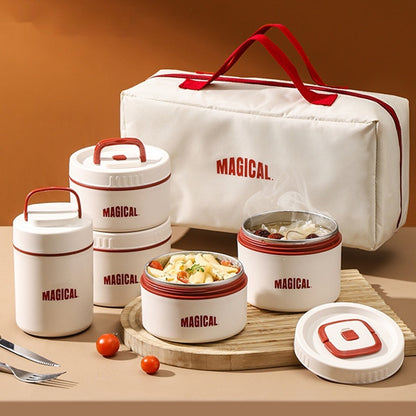🍱 Sada nerezových obědových boxů Employee – dárkový set s příbory