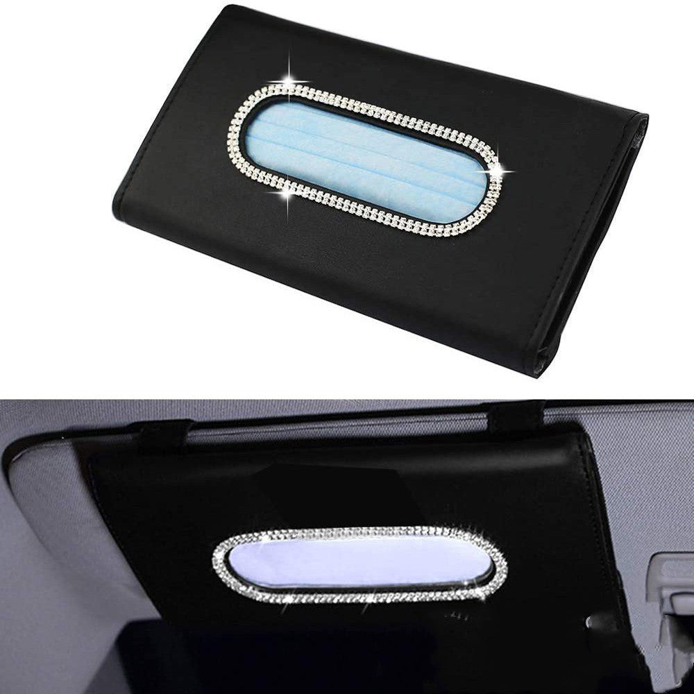 Luxusní pouzdro na kapesníčky do auta (na sluneční clonu)