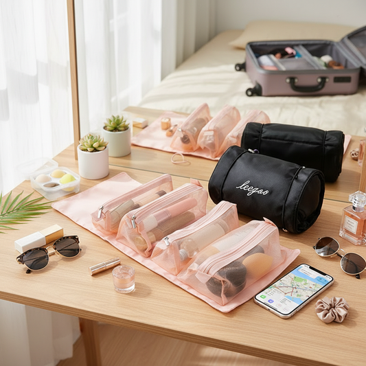 Cestovní kosmetická taštička - skládací