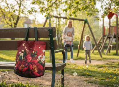 Ručně vyráběná designová taška „Pivoňky“ – limitovaná edice
